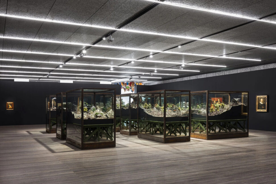 Installation view, Sanguine. Luc Tuymans on Baroque, Fondazione Prada, Milan, 2018–2019